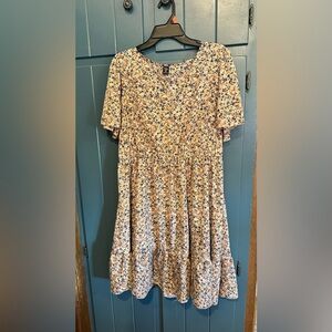 SHEIN Curve Multicolor Floral Dress